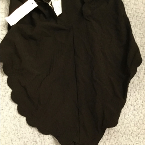 J. Crew Black Scalloped One Piece Swimsuit - Picture 11 of 16